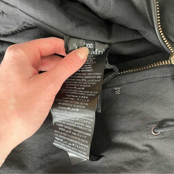 LIKE NEW Mr & Mrs Italy Black Long Fur Army Parka - Picture 9 of 12